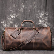 Genuine leather handbag travel bag
