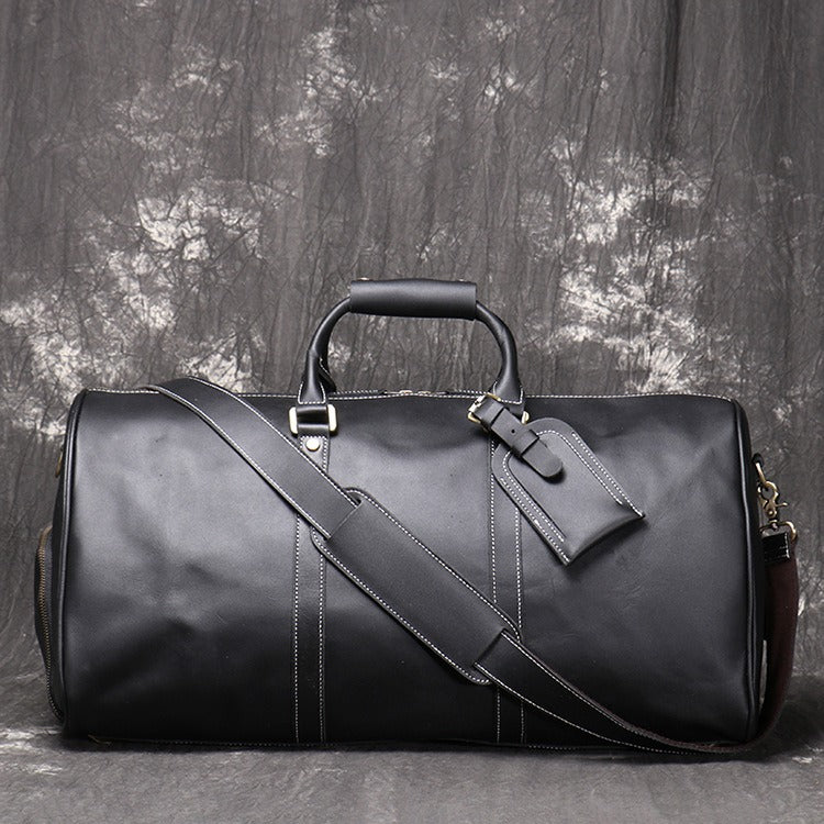 Genuine leather handbag travel bag