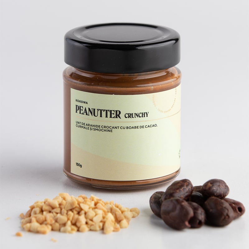 Peanutter Crunchy Peanut Butter with Cocoa and Dried Fruit