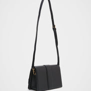 Divalo Transylvania Vanguard Leather Crossbody Bag Black