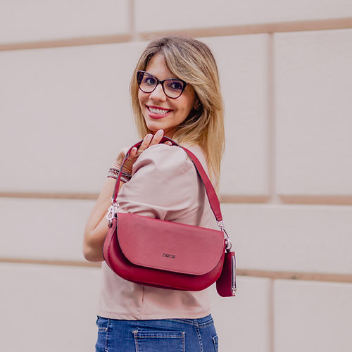 The Apple Textile Clutch – Vegan alternative to Leather, Shoulder Bag
