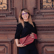 The Apple Textile Clutch – Vegan alternative to Leather, Shoulder Bag