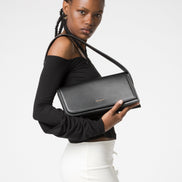 Divalo Transylvania Luna Crescent Evening Bag Black