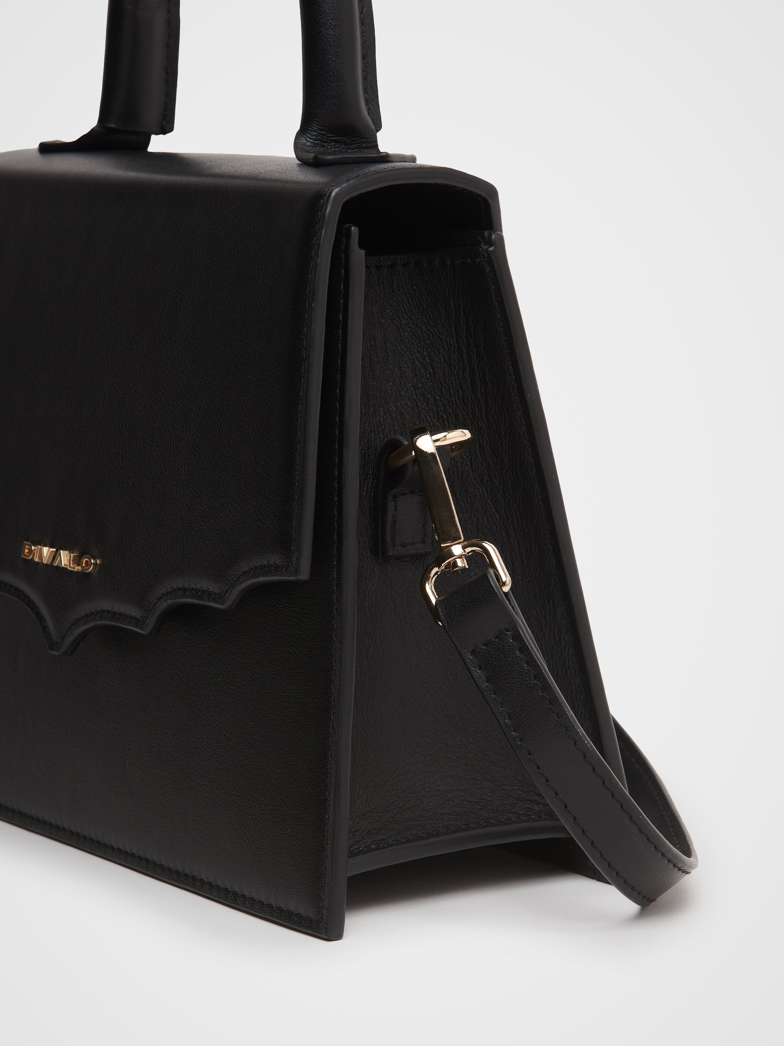 Divalo Transylvania Twilight Bat-Wing Evening Bag Black