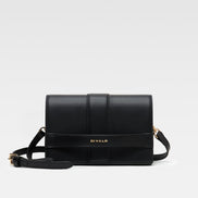 Divalo Transylvania Vanguard Leather Crossbody Bag Black