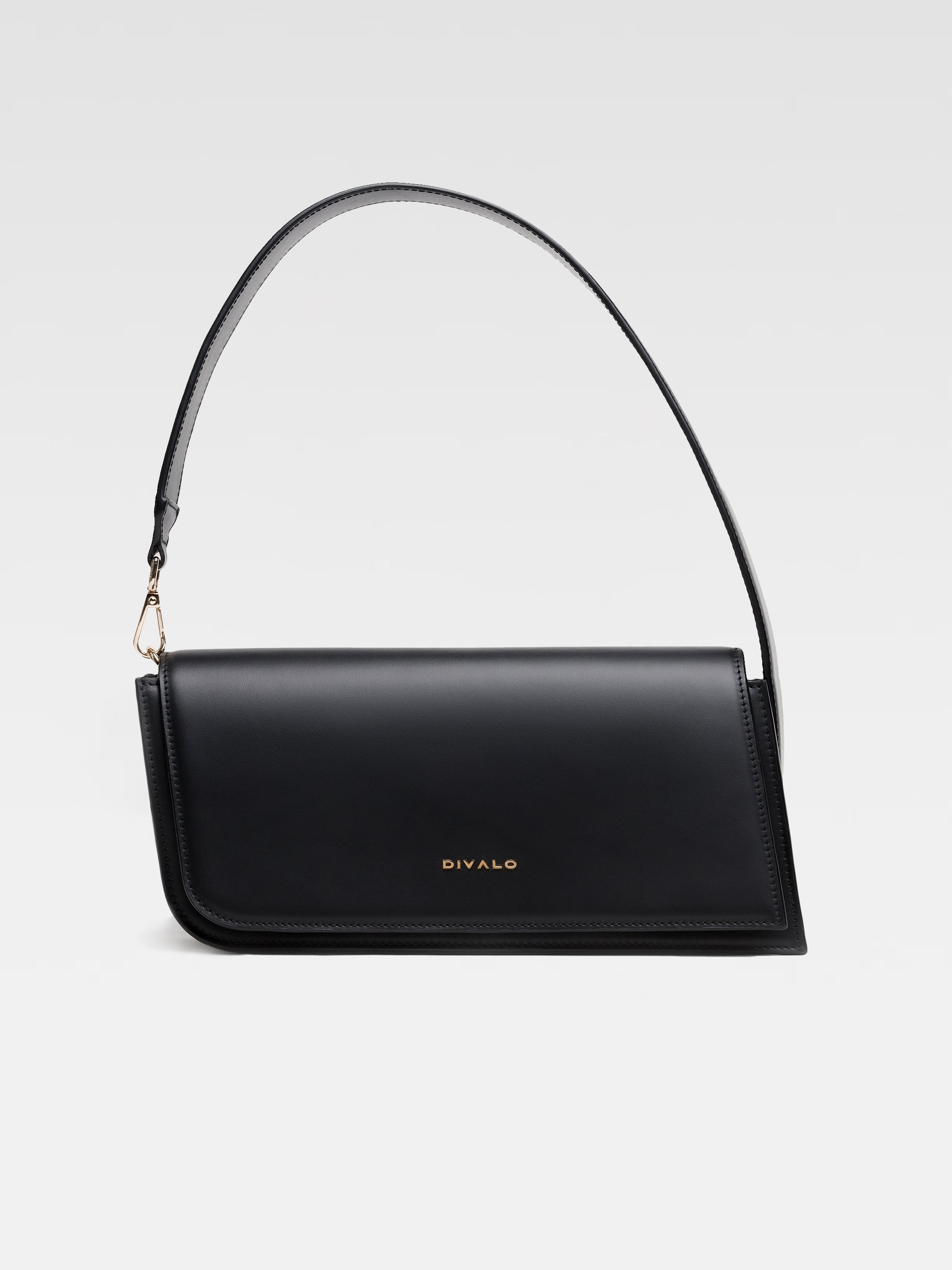 Divalo Transylvania Luna Crescent Evening Bag Black