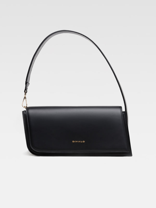 Divalo Transylvania Luna Crescent Evening Bag Black