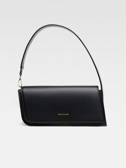 Divalo Transylvania Luna Crescent Evening Bag Black