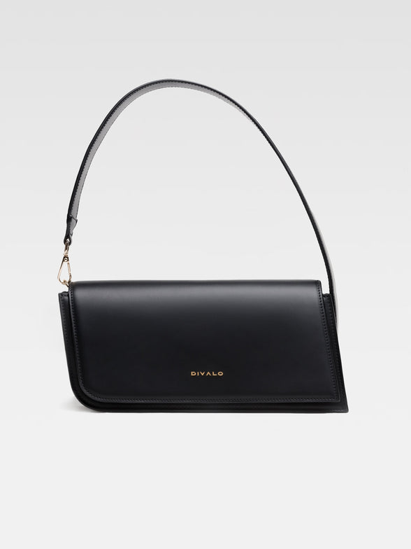 Divalo Transylvania Luna Crescent Evening Bag Black